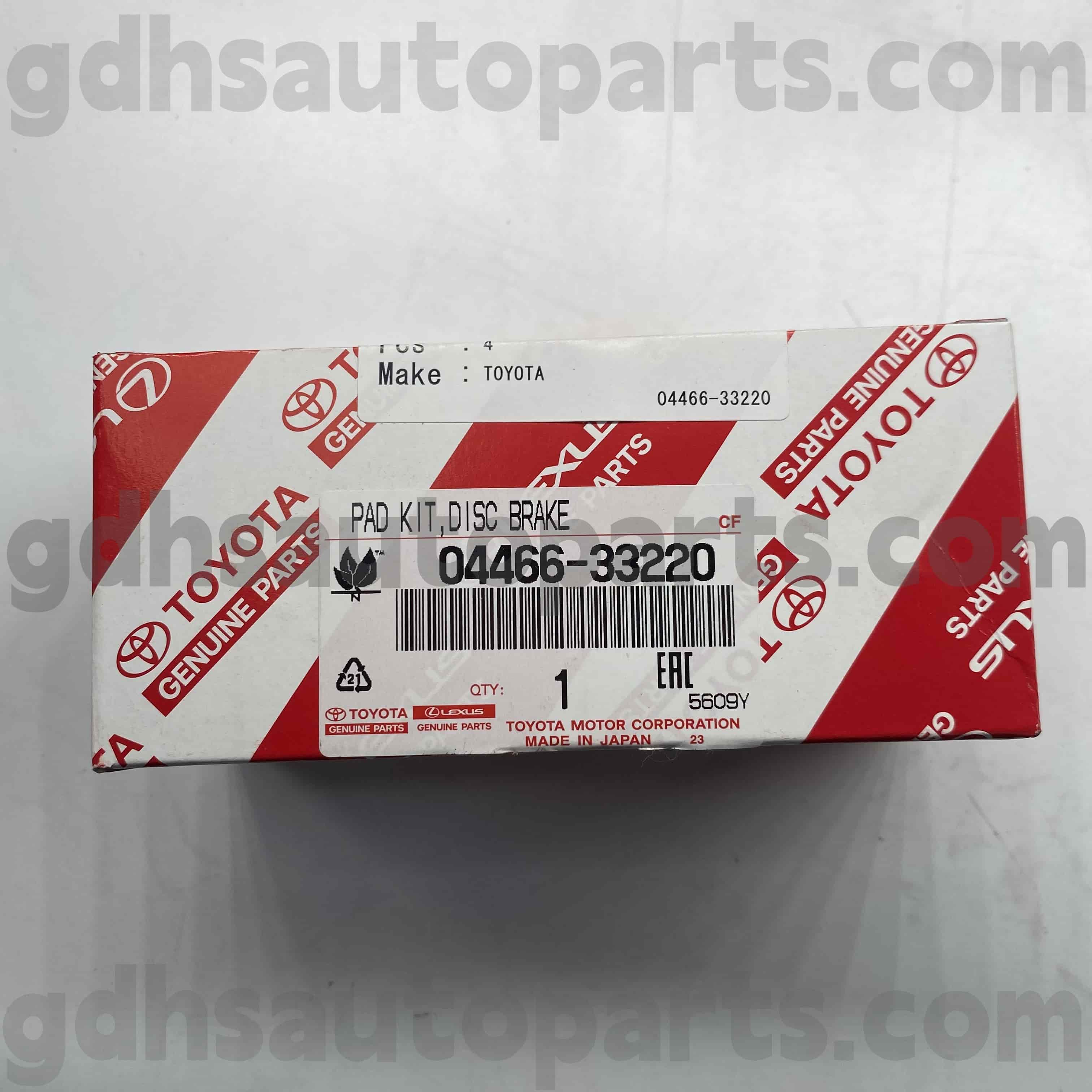 04466-33220 TOYOTA GÜNLÜK PARÇA CAMRY/HYBRID İÇİN ARKA FREN YAZILARI, Lexus UX250H/200 Şasi NO. AXVH70