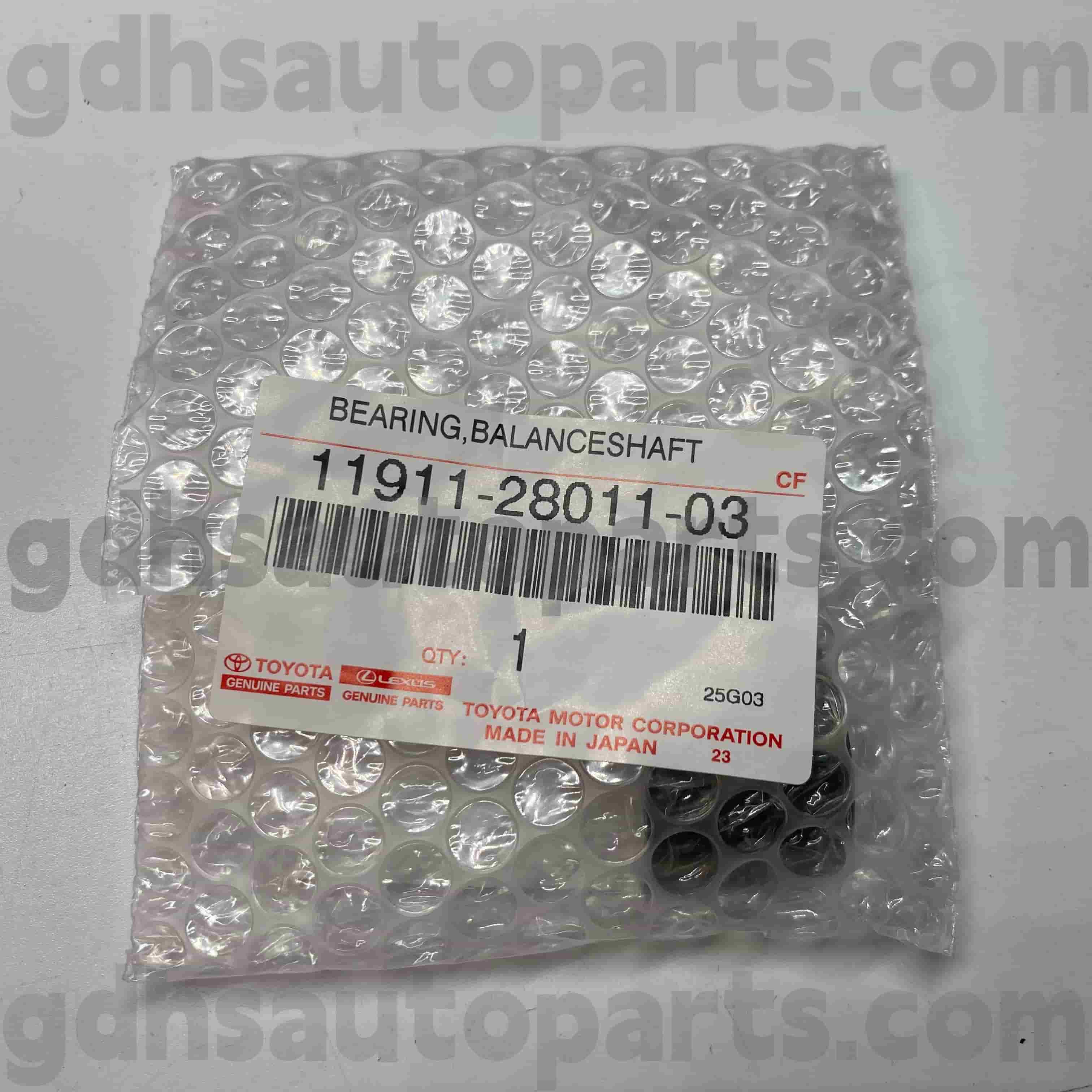 11911-28011-03 Toyota Orijinal Parçaları ACV3 # ACR30 Şasi NO.2AZFXE AHV40 JPP için Denge Mili Rulman