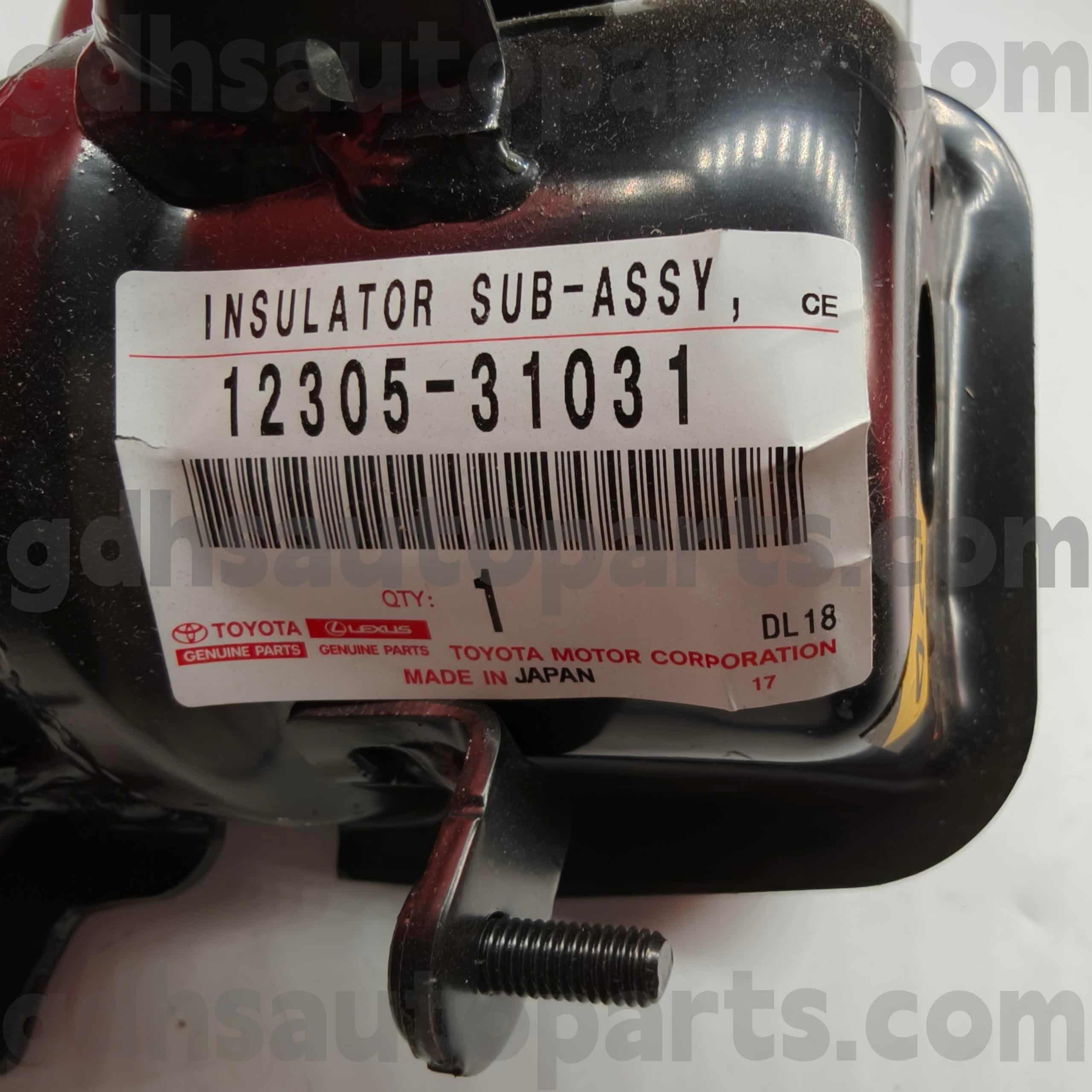 12305-31031 Toyota Orijinal Parçaları CAMRY/HYBRID, RAV4 Şasi için Sağ Motor Takozu