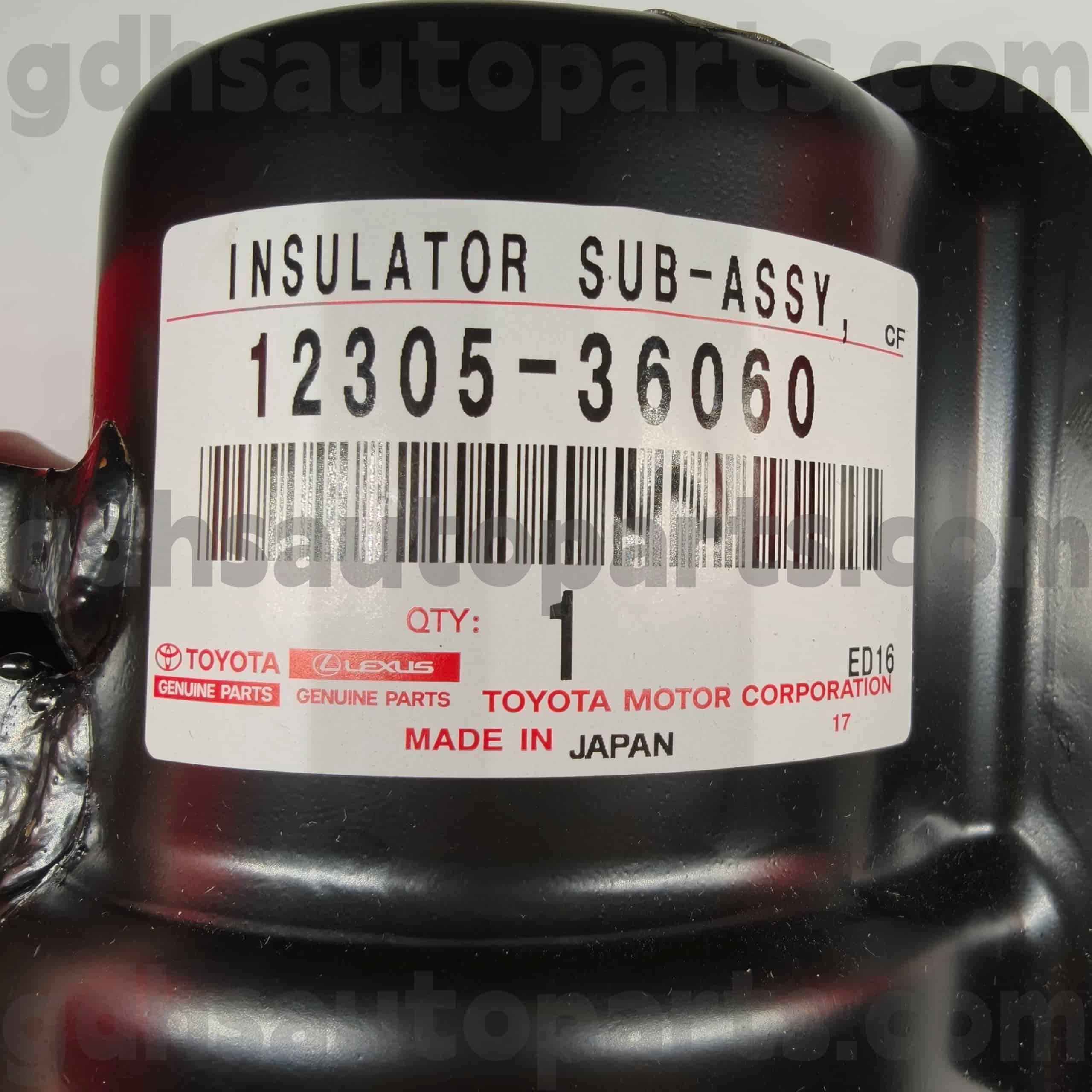 12305-36060 Toyota Orijinal Parçaları LEXUS NX SERİSİ Şasi için Sağ Motor Takozu NO.8ARFTS..AGZ1#