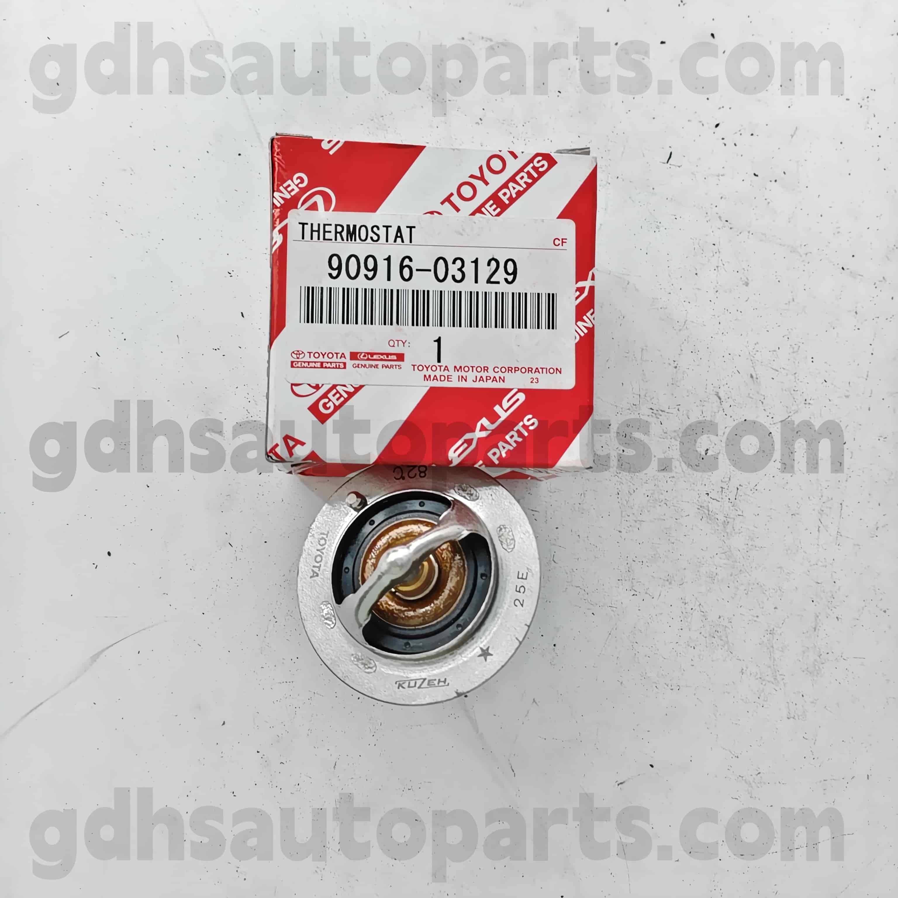 90916-03129 TOYOTA CAMRY İÇİN ORUN PARÇALAR TERMOSTAT 、 Lexus ES2 ##/350/300H 、 Corolla Sed 、 Hilux 、 RAV4 Şasi NO. 2azfe..ACU2#