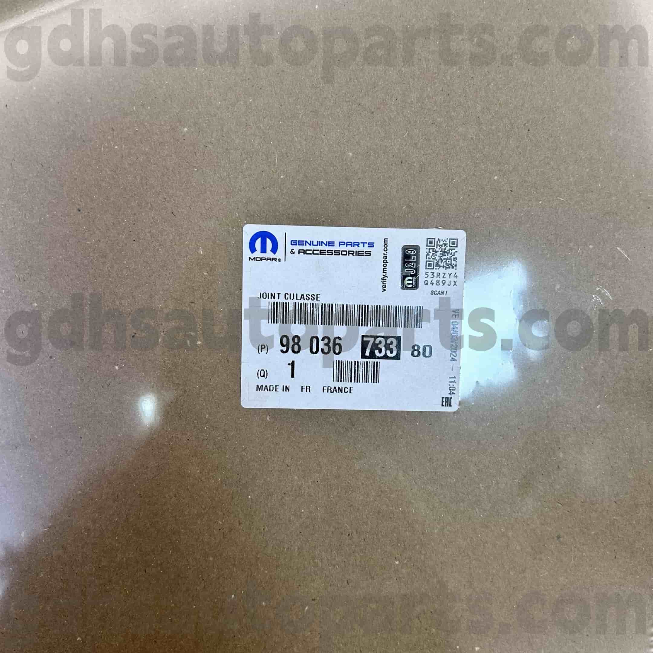 Peugeot 607 5008 OE için Mopar Silindir Baş Contası. NO 9803673380